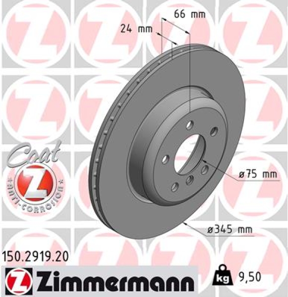 Zimmermann Brake Disc for BMW 4 Gran Coupe (F36) rear