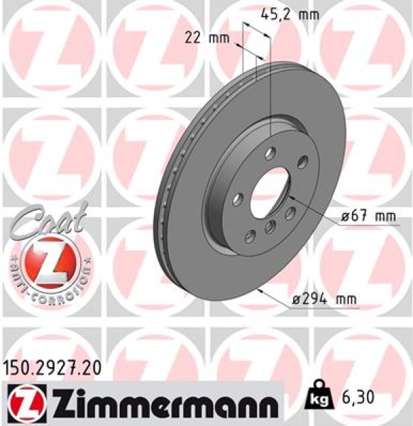 Zimmermann Brake Disc for MINI MINI (F56) front