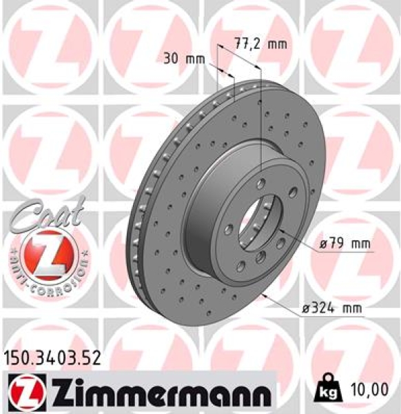 Zimmermann Sport Brake Disc for BMW 5 Touring (E61) front
