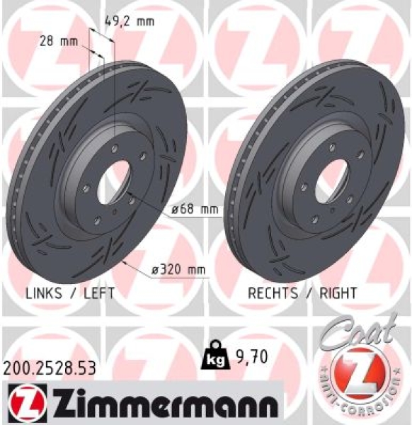Zimmermann Sport Brake Disc for INFINITI M (Y51) front