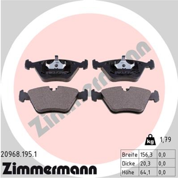 Zimmermann Brake pads for BMW 5 Touring (E34) front