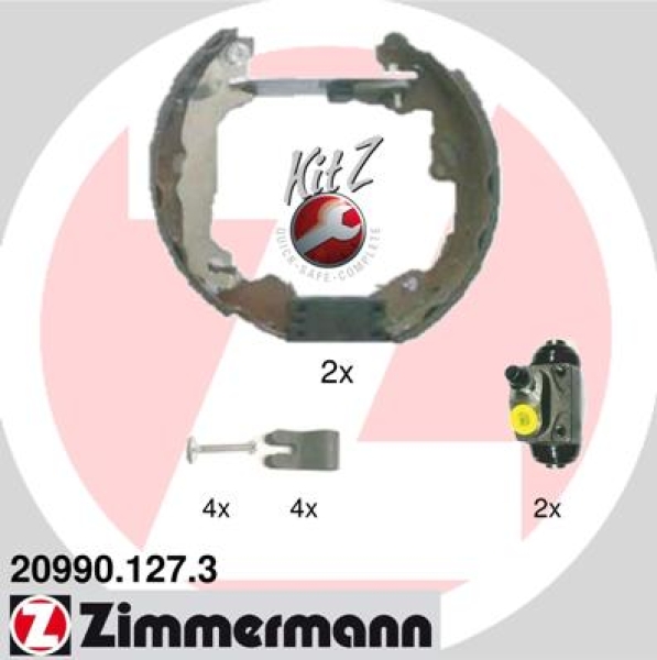 Zimmermann Brake Shoe Kit for FORD FOCUS (DAW, DBW) rear