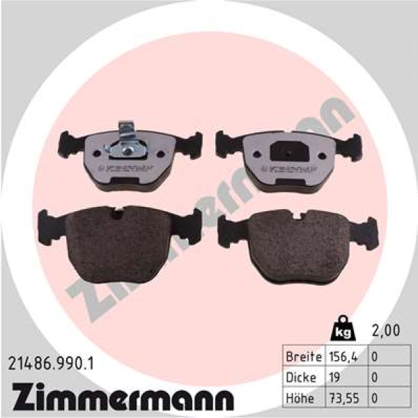 Zimmermann rd:z Brake pads for ALPINA B10 (E39) front
