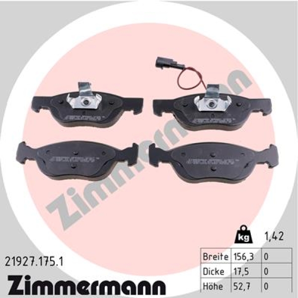Zimmermann Brake pads for FIAT MAREA (185_) front
