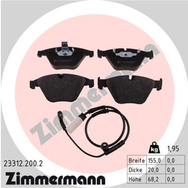 Zimmermann Brake pads for BMW 6 Cabriolet (E64) front