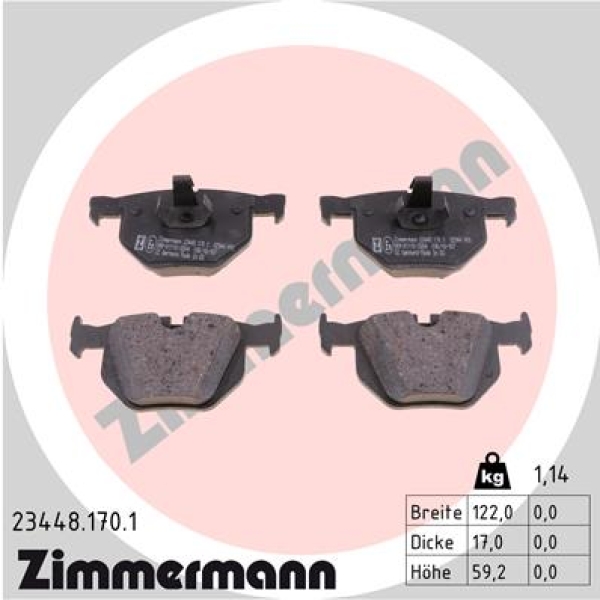 Zimmermann Brake pads for BMW X6 (F16, F86) rear
