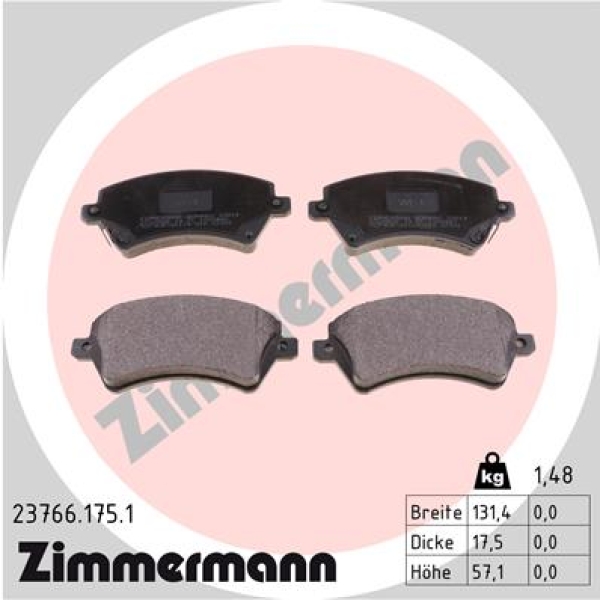 Zimmermann Brake pads for TOYOTA COROLLA (_E12_) front