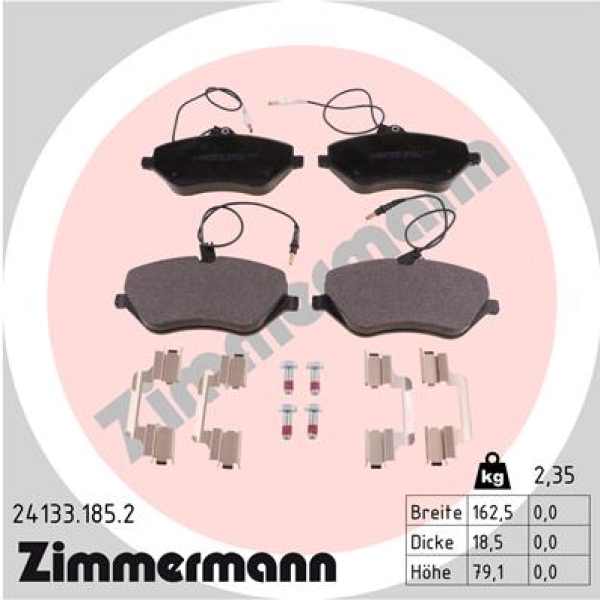 Zimmermann Brake pads for CITROËN C6 (TD_) front
