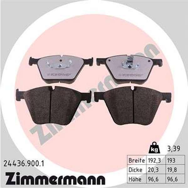 Zimmermann rd:z Brake pads for BMW X5 (E70) front - Zimmermann 