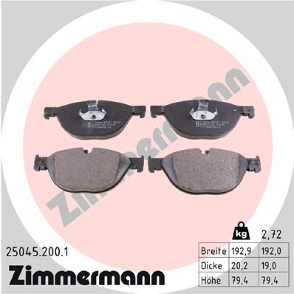 Zimmermann Brake pads for BMW 5 Touring (F11) front