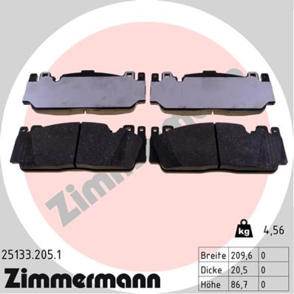 Zimmermann Brake pads for BMW 5 (F10) front