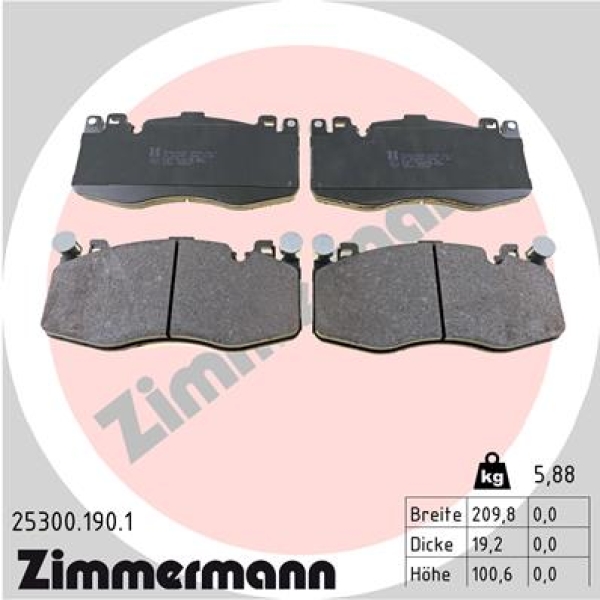 Zimmermann Brake pads for BMW X5 (F15, F85) front