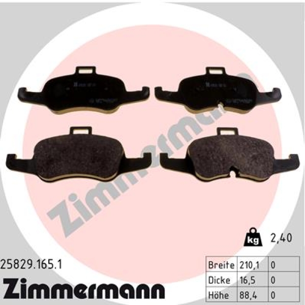 Zimmermann Brake pads for AUDI TT Roadster (FV9, FVR) front
