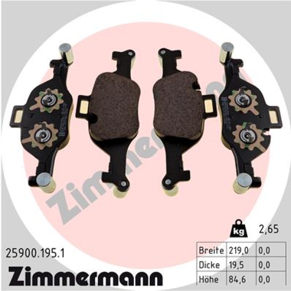 Zimmermann Brake pads for BMW X5 (G05, F95) front