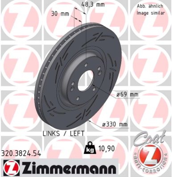 Zimmermann Sport Brake Disc for KIA OPTIMA Sportswagon (JF) front left