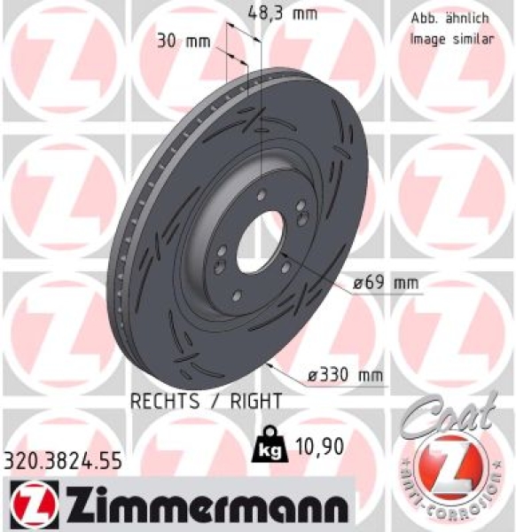 Zimmermann Sport Brake Disc for KIA OPTIMA Sportswagon (JF) front right