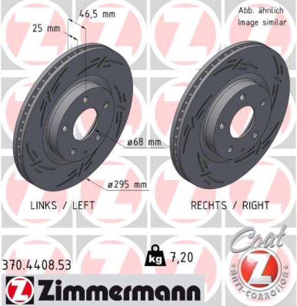 Zimmermann Sport Brake Disc for MAZDA 3 Schrägheck (BP) front