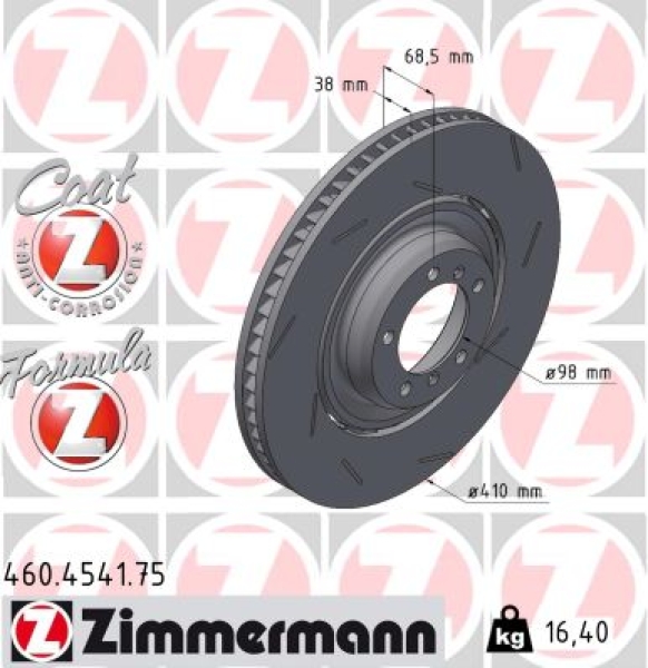 Zimmermann Brake Disc for PORSCHE PANAMERA (971) front right