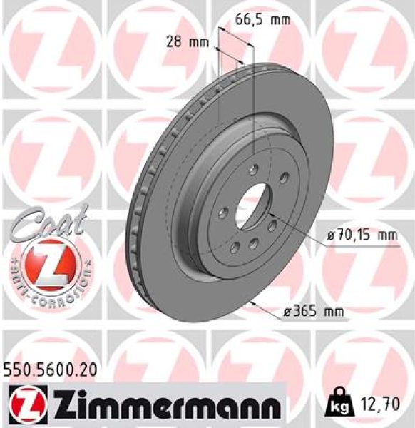 Zimmermann Brake Disc for TESLA MODEL S (5YJS) front/rear