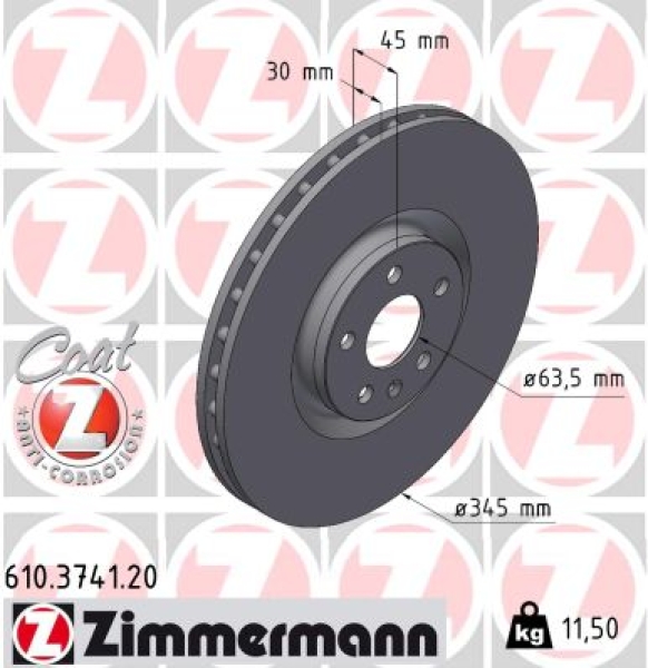 Zimmermann Brake Disc for VOLVO EX30 Cross Country front