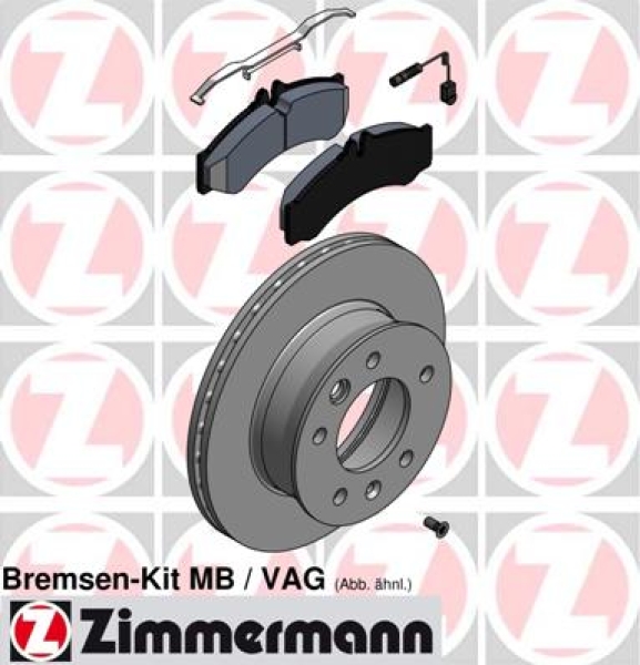 Zimmermann Bremsenkit für VW LT 28-46 II Pritsche/Fahrgestell (2DC, 2DF, 2DG, 2DL, 2DM) vorne