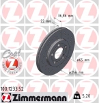 Zimmermann Sport Brake Disc for SKODA FABIA III (NJ3) front
