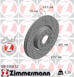 Zimmermann Sportbremsscheibe Sport Z für SEAT ALHAMBRA (710, 711) vorne