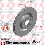 Zimmermann Brake Disc for VW CC (358) front