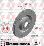 Zimmermann Sport Brake Disc for SKODA SUPERB II (3T4) front