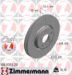 Zimmermann Brake Disc for AUDI Q5 (8RB) front