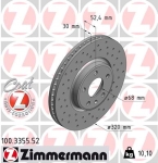 Zimmermann Sport Brake Disc for AUDI Q5 (8RB) front