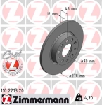 Zimmermann Brake Disc for ALFA ROMEO SPIDER (939_) rear