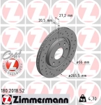 Zimmermann Sportbremsscheibe Sport Z für PEUGEOT 306 Cabriolet (7D, N3, N5) vorne