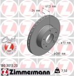 Zimmermann Brake Disc for PEUGEOT BOXER Bus (244, Z_) front