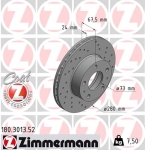 Zimmermann Sport Brake Disc for CITROËN JUMPER Bus (244, Z_) front