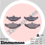 Zimmermann Brake pads for RENAULT SAFRANE I (B54_) rear