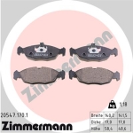 Zimmermann Brake pads for OPEL CORSA A TR (S83) front