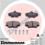 Zimmermann Brake pads for RENAULT MEGANE I Cabriolet (EA0/1_) front