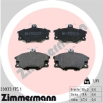 Zimmermann Brake pads for FIAT REGATA (138_) front