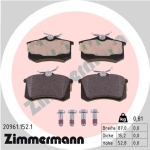 Zimmermann Brake pads for SEAT EXEO ST (3R5) rear
