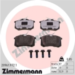 Zimmermann rd:z Brake pads for AUDI A4 (8E2, B6) rear
