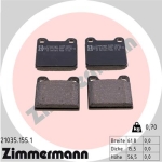 Zimmermann Brake pads for MERCEDES-BENZ SL (R107) rear