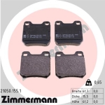 Zimmermann Brake pads for SAAB 9-3 (YS3D) rear