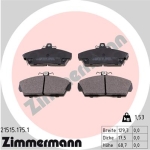 Zimmermann Brake pads for ROVER 45 Schrägheck (RT) front