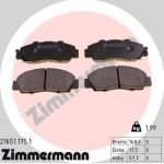 Zimmermann Brake pads for HONDA CR-V I (RD) front