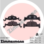 Zimmermann Brake pads for AUDI A6 Avant (C8, 4A5) front