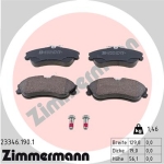 Zimmermann Brake pads for CITROËN BERLINGO / BERLINGO FIRST Kasten (M_) front