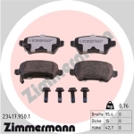 Zimmermann rd:z Brake pads for OPEL ASTRA H (A04) rear