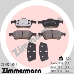 Zimmermann Brake pads for RENAULT LAGUNA II (BG0/1_) rear