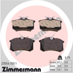 Zimmermann Brake pads for SEAT TOLEDO I (1L) rear